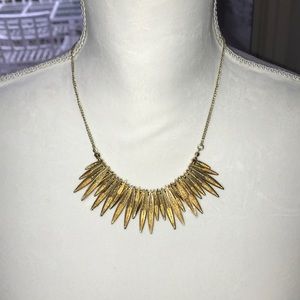 Gold statement necklace